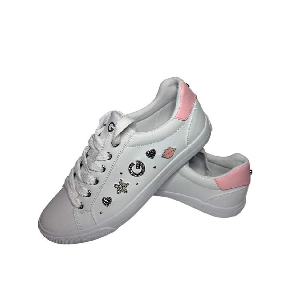 GBG Los Angeles Stylish White and Pink women's Sneakers size 8